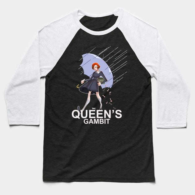 Queen's Gambit Baseball T-Shirt by parkinart